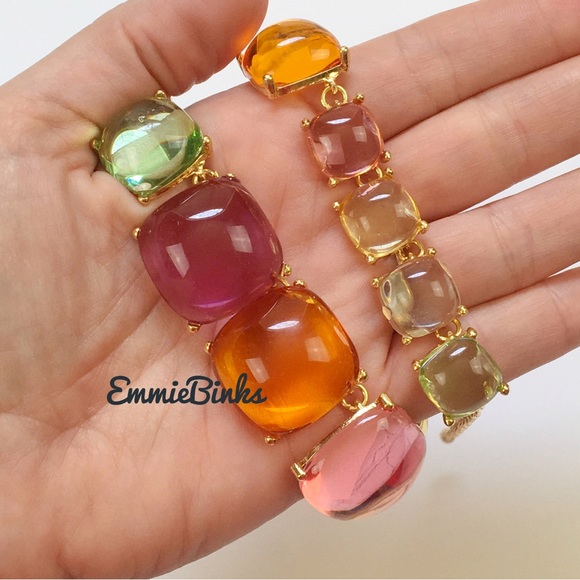 New Zara Multicolor Resin Cube Necklace - Picture 7 of 16